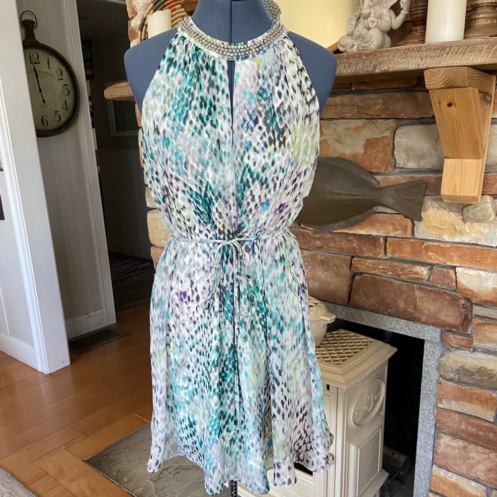 Vince Camuto beaded cocktail dress